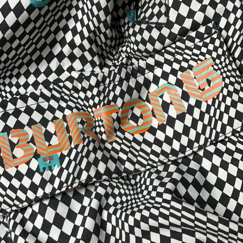 Burton Dryride snowboard ski pants featuring geometric pixel pattern - Picture 8 of 11